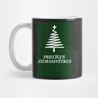 Priecīgus ziemassvētkus latviski latviešu valoda Mug